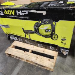 Dallas Location - As-Is RYOBI 40V HP Brushless 12-Ton Kinetic Battery Electric Log Splitter Kit - 4.0Ah Battery and Charger Included