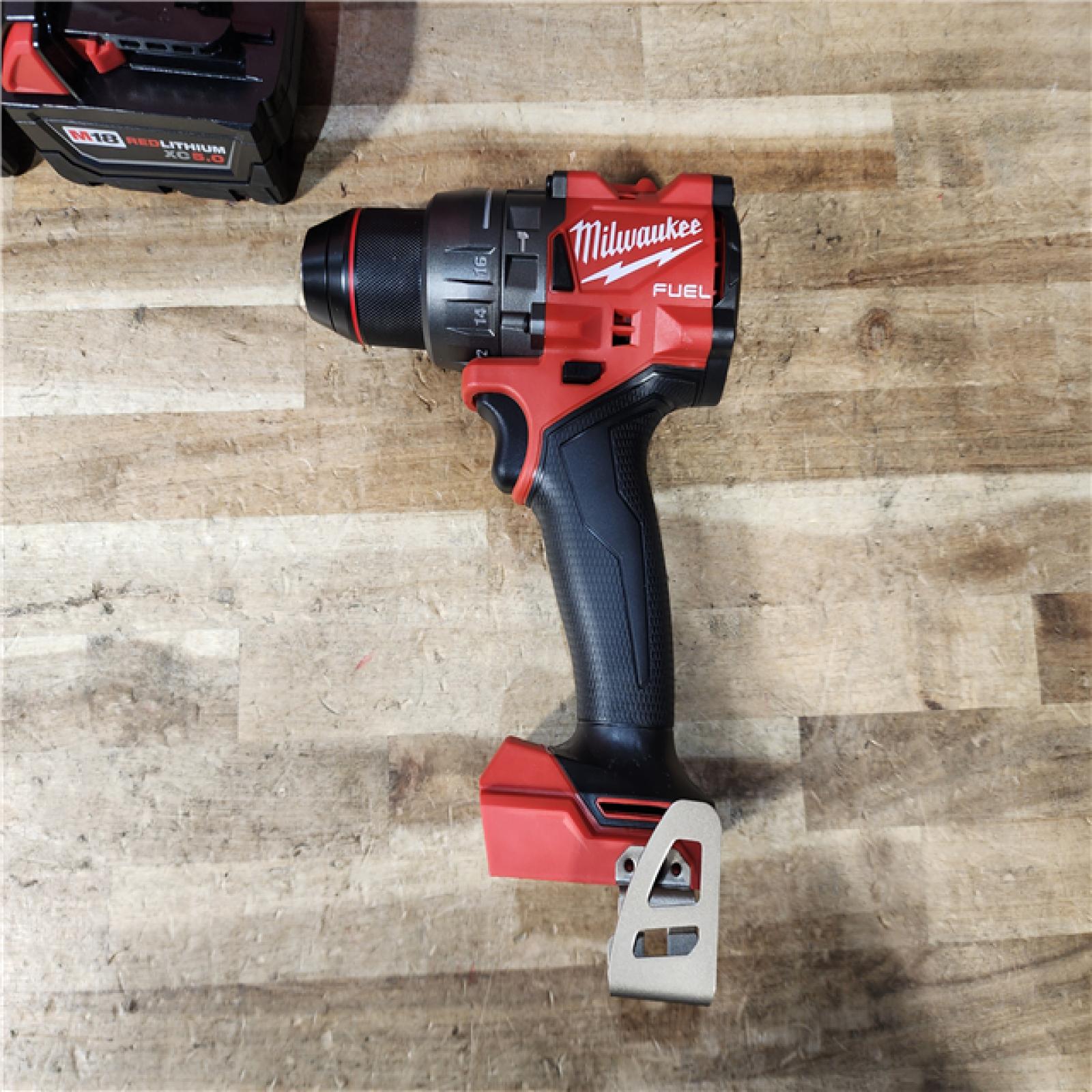 HOUSTON LOCATION - AS - IS Milwaukee FUEL 18V Lithium-Ion Brushless Cordless 1/2 in. Hammer Drill Driver Kit