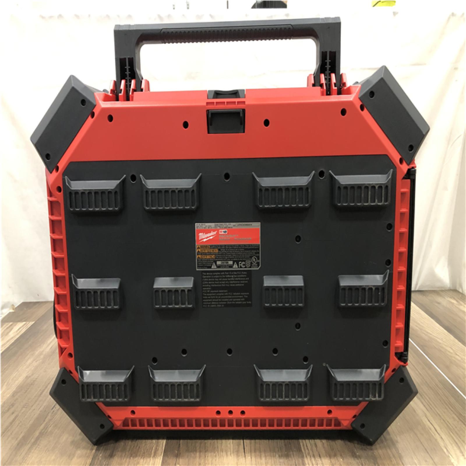 AS-IS Milwaukee Lithium-Ion Cordless PACKOUT Radio/Speaker with Built-In Charger