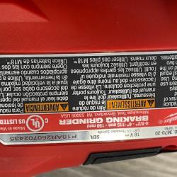 AS-IS Milwaukee FUEL 18-Volt Lithium-Ion Brushless Cordless 4-1/2 in./6 in. Braking Grinder with Paddle Switch (Tool-Only)