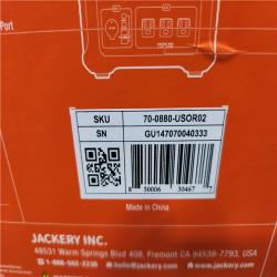 Phoenix Location NEW Jackery Portable Power Station Explorer 880, 880Wh/1000W Model No. Explorer 880