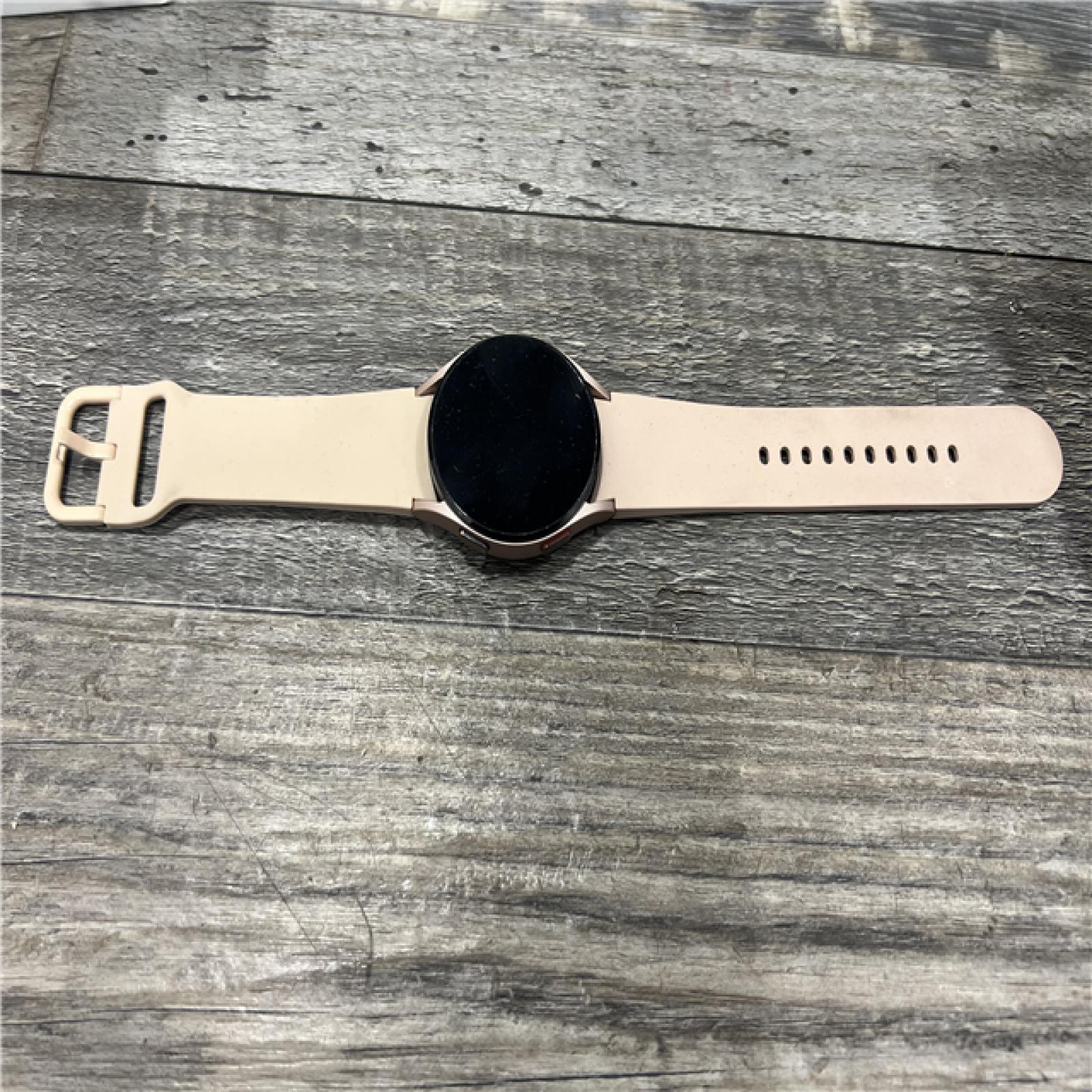 AS-IS Samsung Galaxy Watch4 40mm Bluetooth and WiFi Smart Watch, Pink Gold