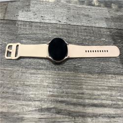 AS-IS Samsung Galaxy Watch4 40mm Bluetooth and WiFi Smart Watch, Pink Gold