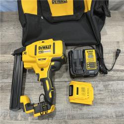 AS-IS DEWALT 20V MAX XR Lithium-Ion Cordless 18-Gauge Narrow Crown Stapler Kit
