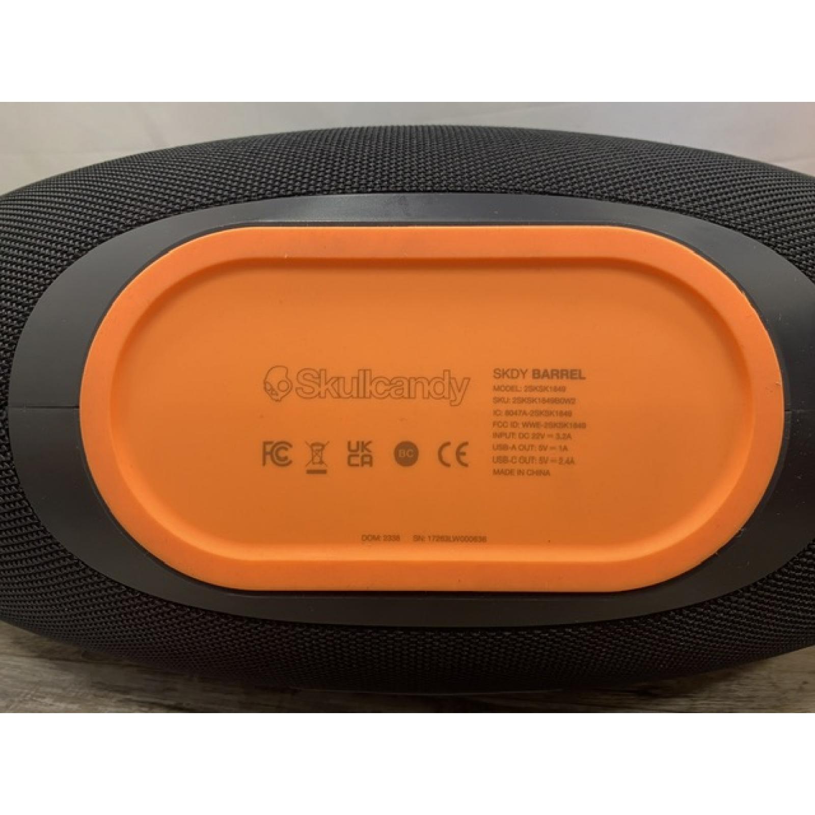 AS-IS Skullcandy Barrel XT Bluetooth Boombox Party Speaker - Black