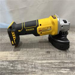 AS-IS DEWALT 20-Volt MAX Cordless Brushless 4-1/2 in. Angle Grinder with Slide Switch (Tool Only)