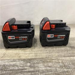 AS-IS Milwaukee 18-Volt Lithium-Ion XC Starter Kit with Two 5.0Ah Batteries and Charger