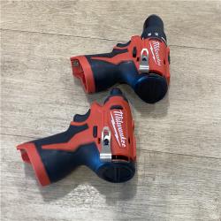 AS-IS Milwaukee 12-Volt Lithium-Ion Brushless Cordless Subcompact Drill and Impact Driver Combo Kit