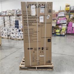 DALLAS LOCATION - Vissani 18.1 cu. ft. Top Freezer Refrigerator with Adjustable Glass Shelving in White  Garage Ready