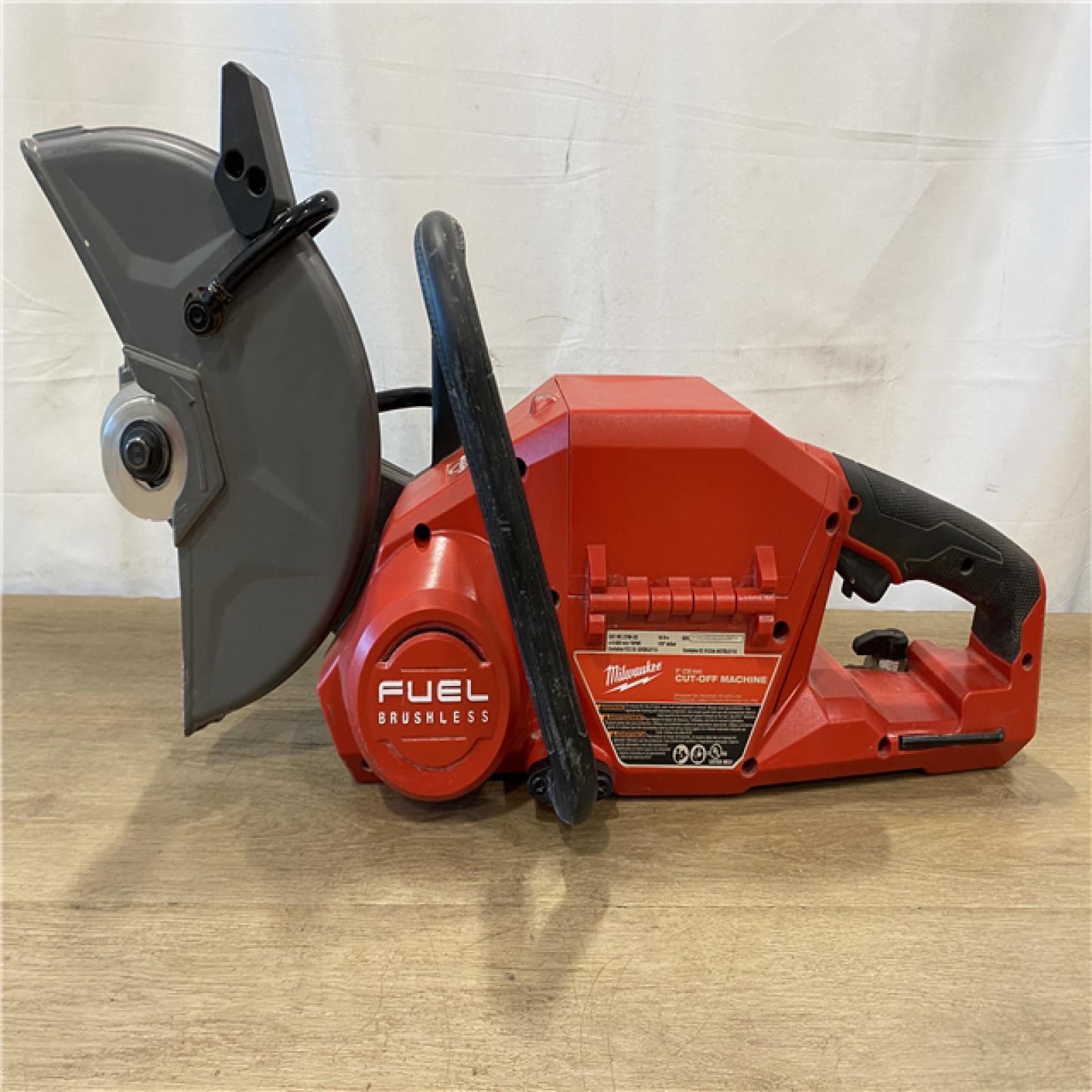 AS-IS Milwaukee FUEL ONE-KEY 18V Lithium-Ion Brushless Cordless 9 in. Cut Off Saw (Tool-Only)