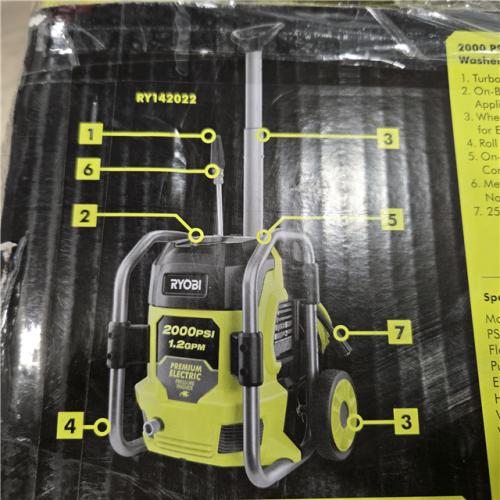 AS-IS RYOBI  2000 PSI 1.2 GPM Cold Water Corded Electric Pressure Washer