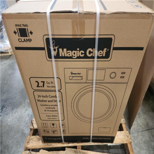 Phoenix NEW Magic Chef 23.4 in. 2.7 cu. ft. White All in One Ventless and Washer Dryer Combo (SEALED)