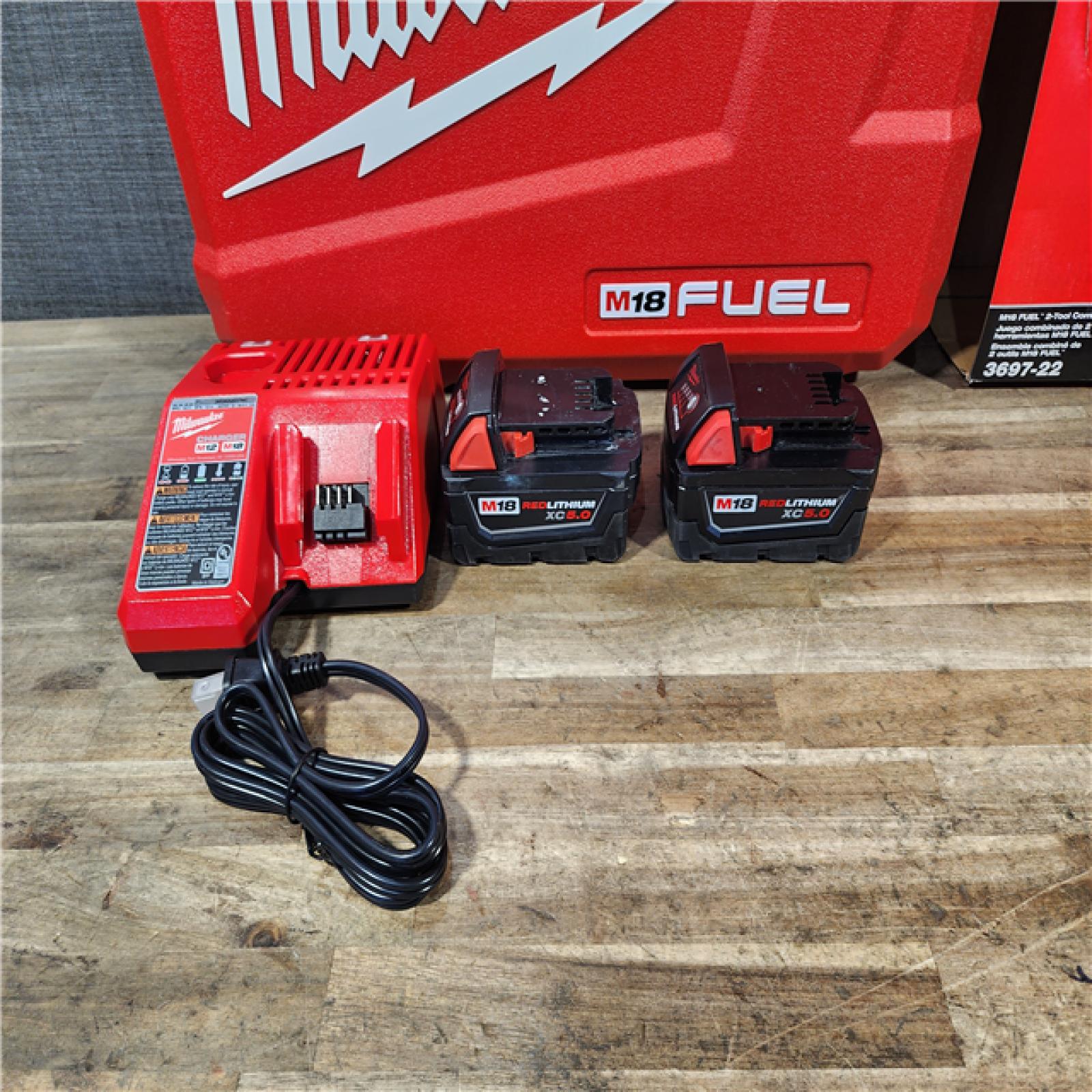 HOUSTON LOCATION - AS-IS Milwaukee FUEL 18V Lithium-Ion Brushless Cordless Hammer Drill and Impact Driver Combo Kit