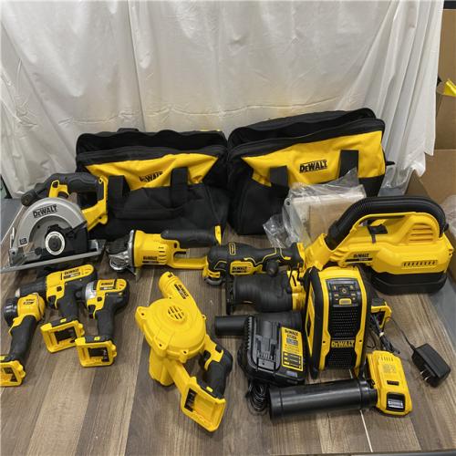AS-IS - DEWALT 20V MAX Lithium-Ion Brushed Cordless (10-Tool) Combo Kit
