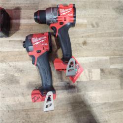 HOUSTON LOCATION - AS-IS Milwaukee FUEL 18V Lithium-Ion Brushless Cordless Hammer Drill and Impact Driver Combo Kit