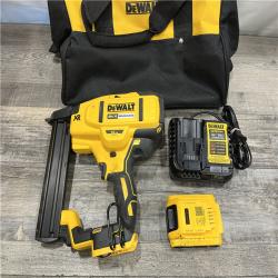AS-IS DEWALT 20V MAX XR Lithium-Ion Cordless 18-Gauge Narrow Crown Stapler Kit