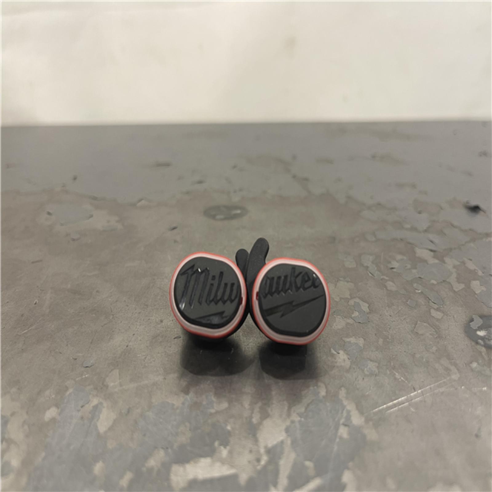 AS-IS- Milwaukee Red Lithium USB Bluetooth Jobsite Ear Buds