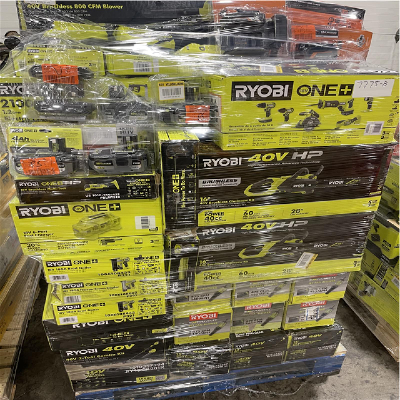 Pittston Location As-Is Power Tools Partial Truckload (11 Pallets) 7775-B