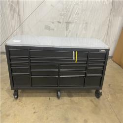 Houston Location - AS-IS home improvement pallet HUSKY 84 IN. 18 DRAWER MOBILE WORK BENCH