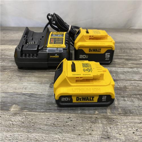 AS-IS DEWALT 20V MAX Lithium-Ion Battery Kit with 5.0Ah and 2.0Ah Battery and Charger