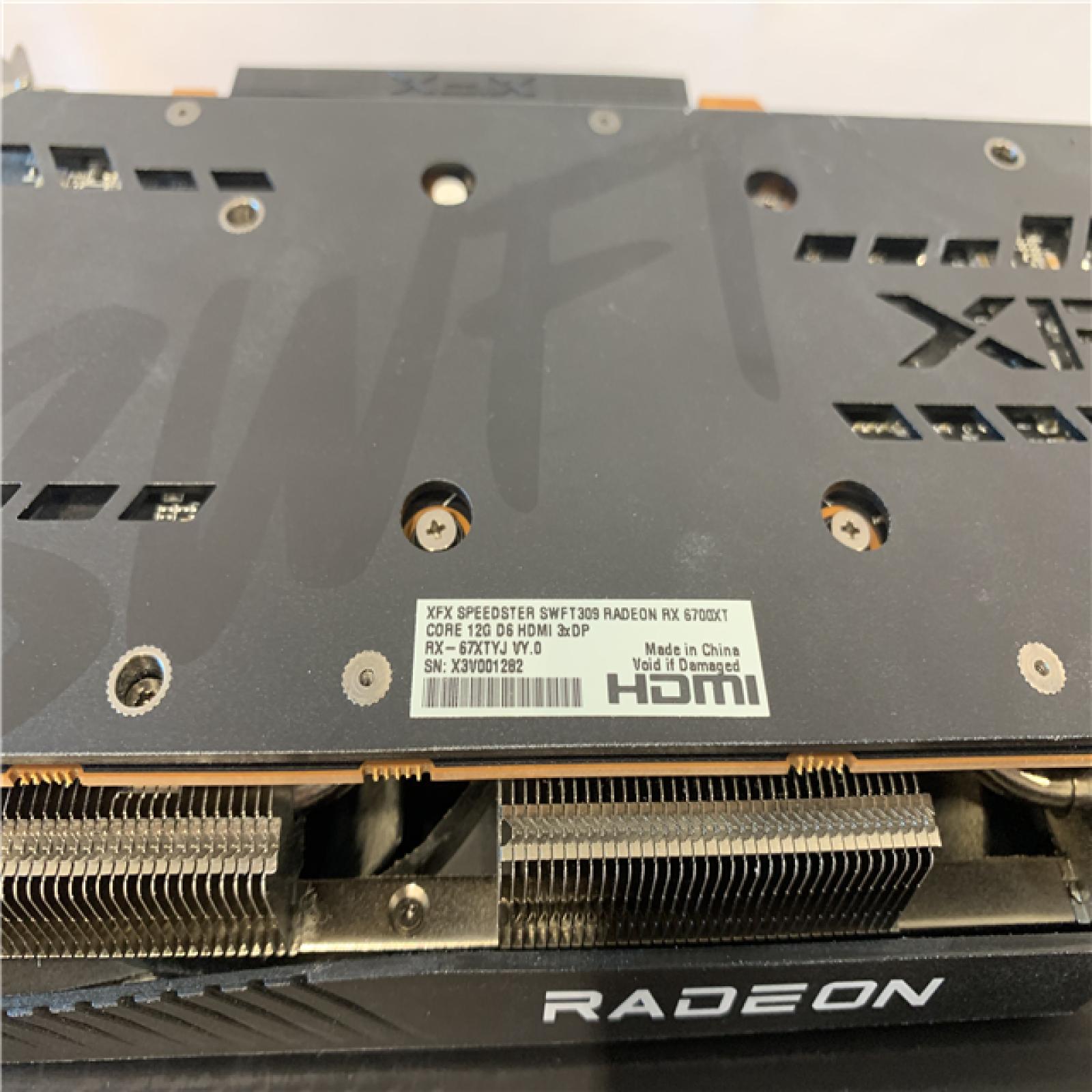 AS-IS XFX - Speedster SWFT309 AMD Radeon RX 6700 XT 12GB GDDR6 PCI Express 4.0 Gaming Graphics Card - Black