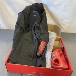 AS-IS - Milwaukee Women's Large M12 12-Volt Lithium-Ion Cordless Axis Black Heated Vest Kit
