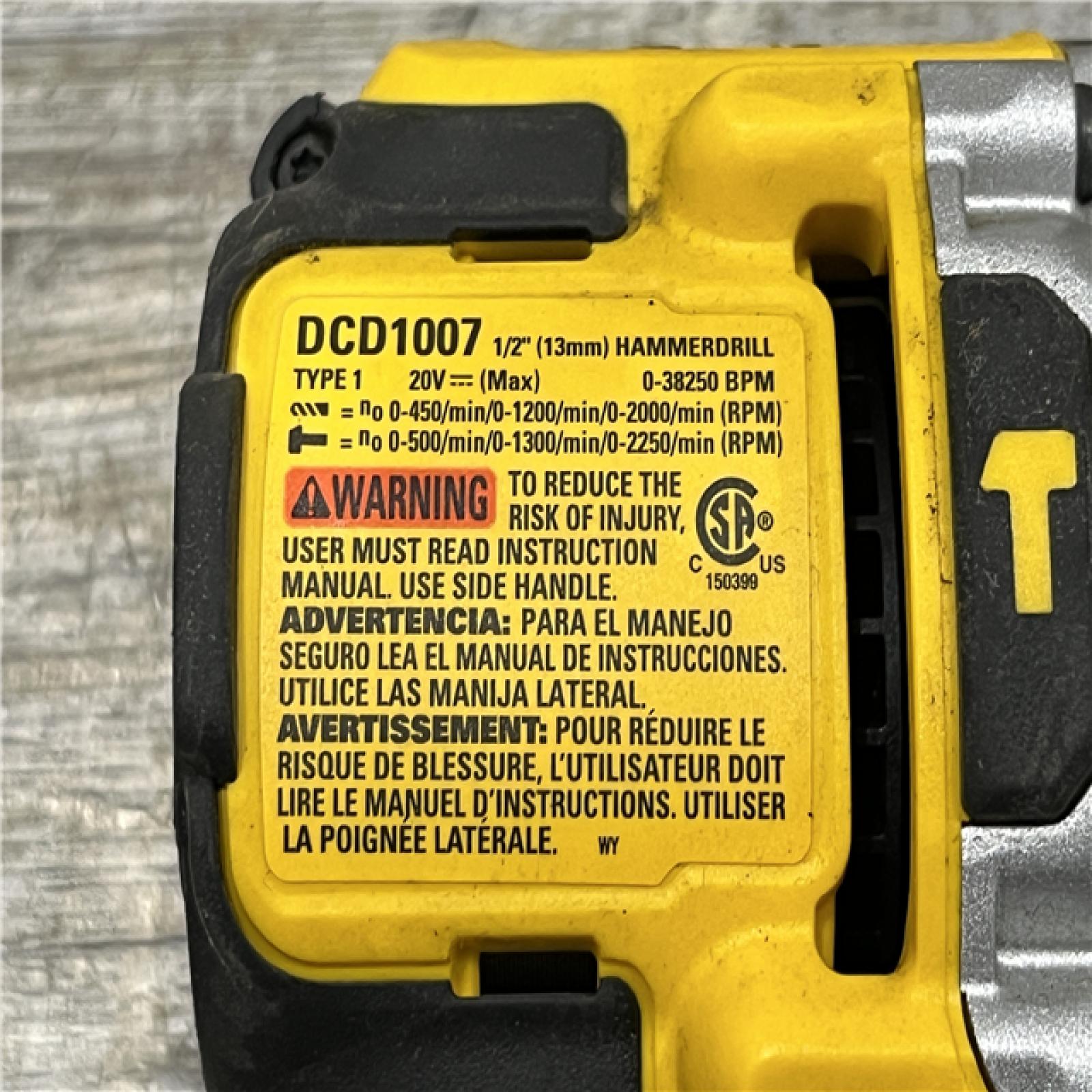 AS-IS DEWALT 20V MAX Brushless Cordless 1/2 3-Speed Hammer Drill (Tool-Only)
