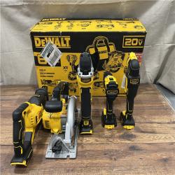 AS-IS DEWALT 20-Volt XR Lithium-Ion 5-Tool Cordless Combo Kit with (2) 6.0 Ah Battery Packs and Charger