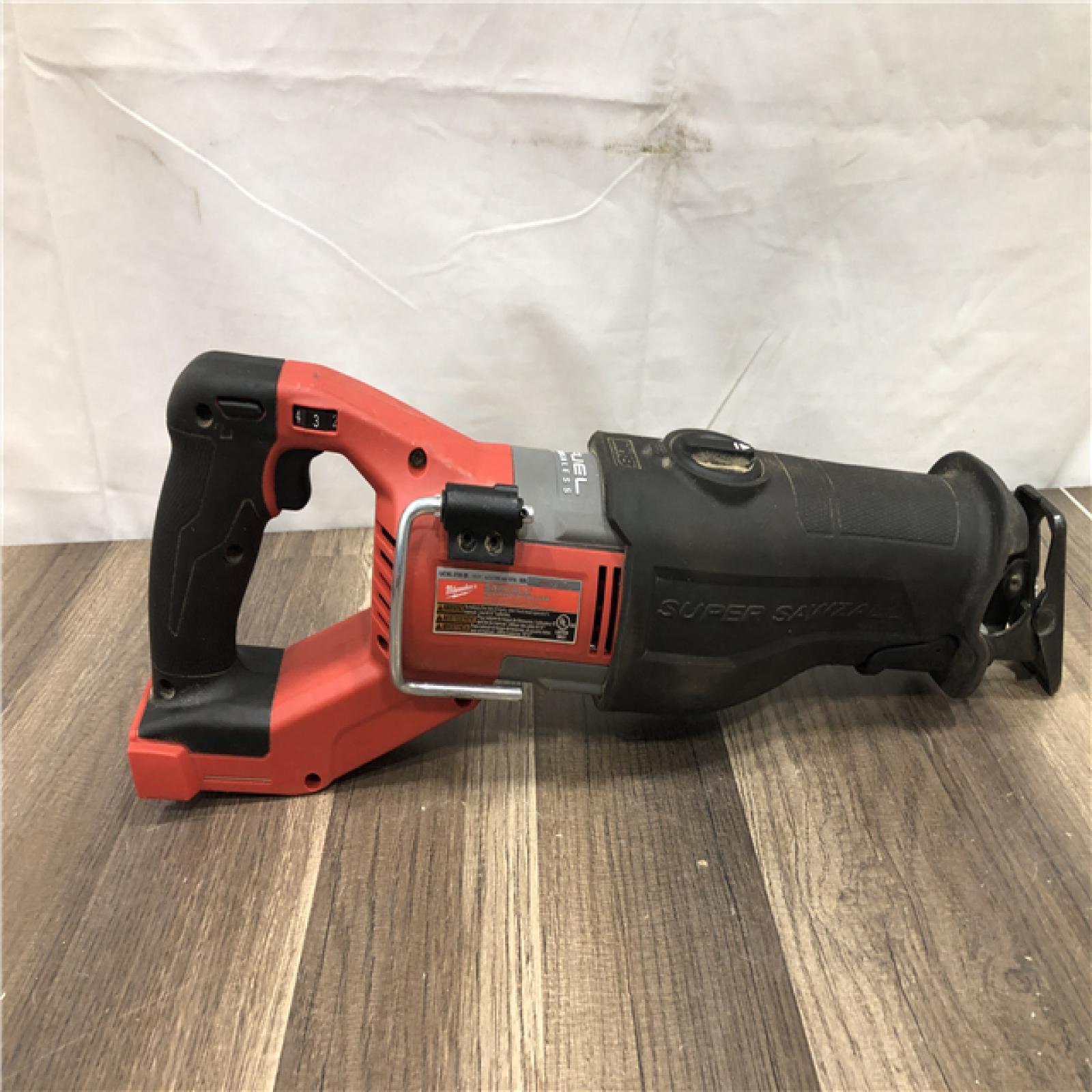 AS-IS Milwaukee FUEL 18V Lithium-Ion Brushless Cordless Super SAWZALL Orbital Reciprocating Saw (Tool-Only)