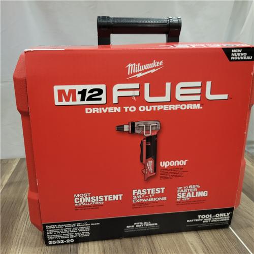 AS-IS MILWAUKEE M12 FUEL ProPEX Expander Tool with 1/2 in. - 1 in. RAPID SEAL ProPEX Expander Heads