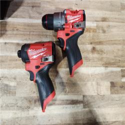 HOUSTON LOCATION - AS-IS (APPEARS LIKE NEW) Milwaukee FUEL 12-Volt Lithium-Ion Brushless Cordless Hammer Drill and Impact Driver Combo Kit