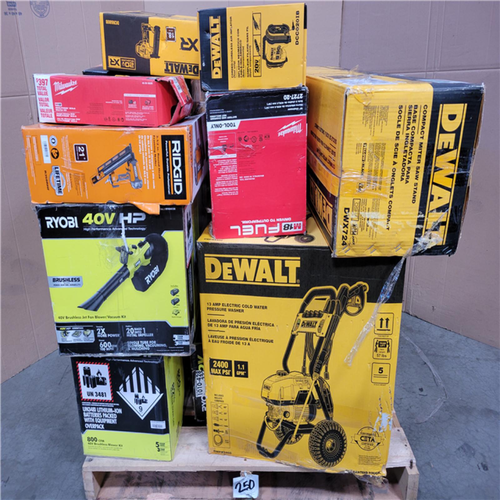 CALIFORNIA AS-IS TOOL PALLET