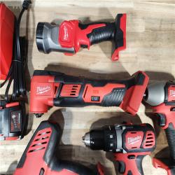 HOUSTON LOCATION - AS-IS MILWAUKEE 5 TOOL COMBO KIT W/ (2) BATTERY & CHARGER