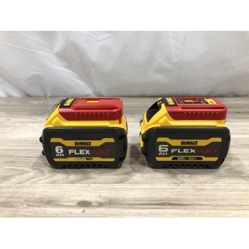 AS-IS DEWALT FLEXVOLT 20-Volt/60-Volt MAX Lithium-Ion 6.0Ah Battery Pack (2-Pack)