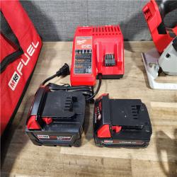 HOUSTON LOCATION - AS-IS Milwaukee M18 18-Volt Lithium-Ion Brushless Cordless Combo Kit (3-Tool) with 2-Batteries, 1-Charger and Tool Bag