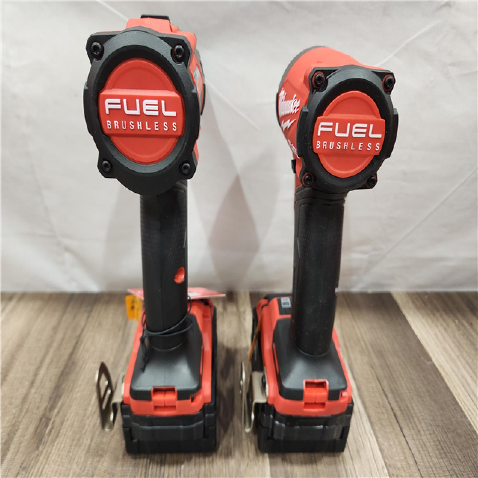 AS-IS- MILWAUKEE FUEL 18V Lithium-Ion Brushless Cordless Hammer Drill and Impact Driver Combo Kit