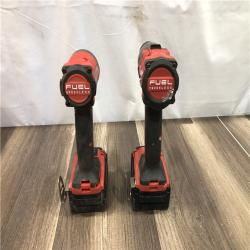 AS-IS Milwaukee FUEL 18V Lithium-Ion Brushless Cordless Hammer Drill and Impact Driver Combo Kit