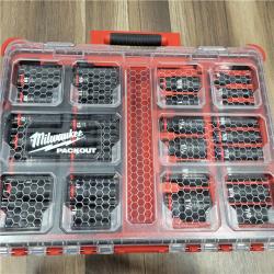AS-IS MILWAUKEE SHOCKWAVE Impact-Duty 1/2 in. Drive Metric and SAE Deep Well Impact PACKOUT Socket Set (31-Piece)