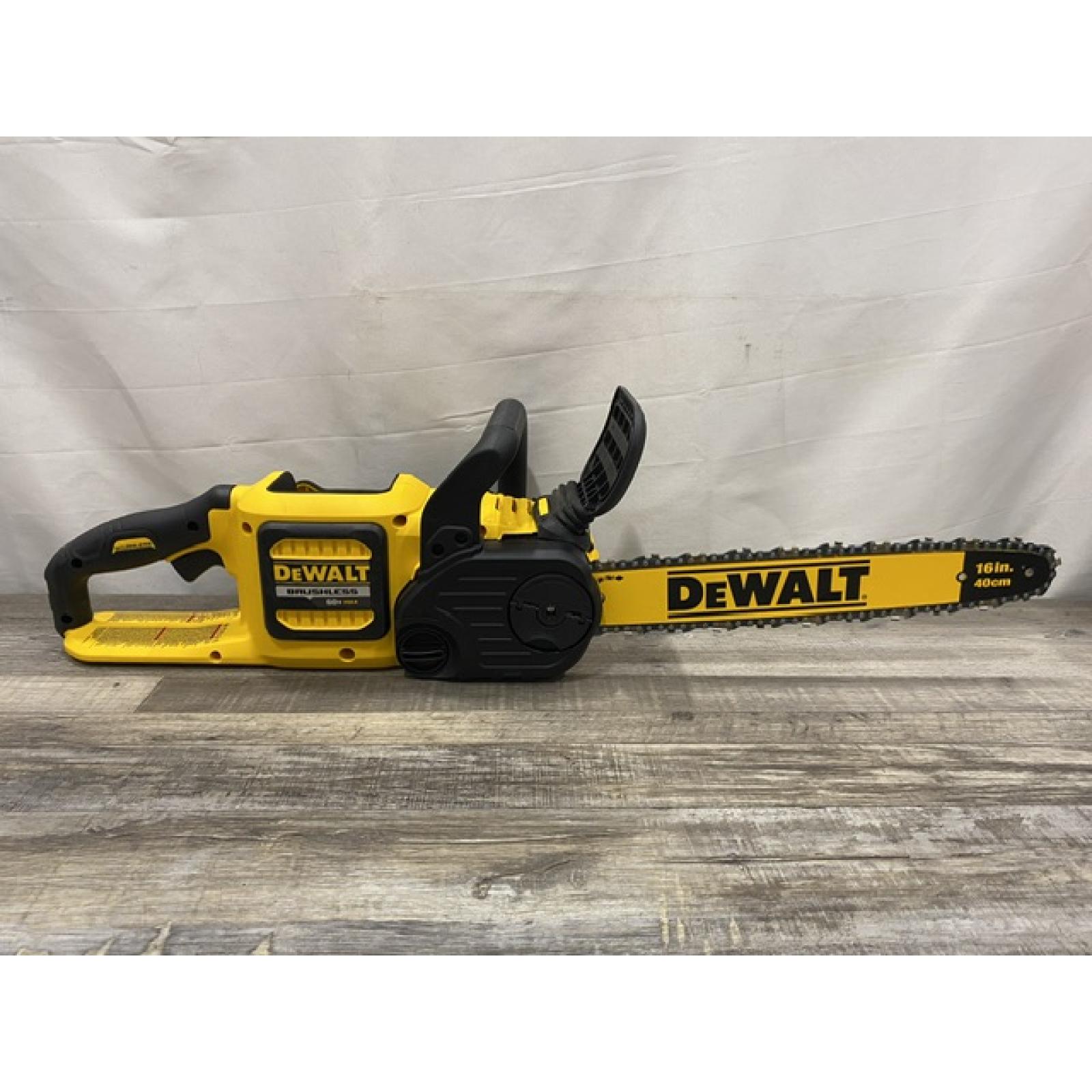 AS-IS DEWALT FLEXVOLT 60V MAX 16in. Brushless Cordless Battery Powered Chainsaw (Tool Only)