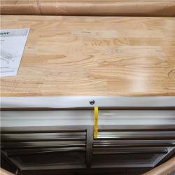 Phoenix AS-IS Husky Tool Storage 46 in. W x 18 in. D 9-Drawer Gloss White Mobile Workbench Cabinet