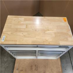 Phoenix LIKE NEW Husky Tool Storage 46 in. W x 18 in. D 9-Drawer Gloss White Mobile Workbench Cabinet
