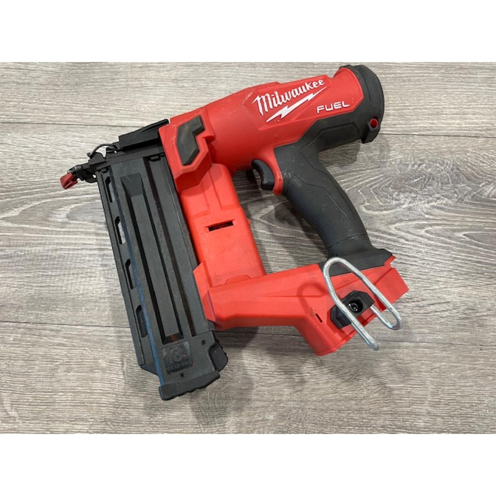 AS-IS Milwaukee FUEL 18-Volt Lithium-Ion Brushless Cordless Gen II 18-Gauge Brad Nailer (Tool-Only)