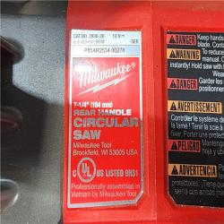 HOUSTON LOCATION - AS-IS Milwaukee FUEL 18V Lithium-Ion Cordless 7-1/4 in. Rear Handle Circular Saw (Tool-Only)