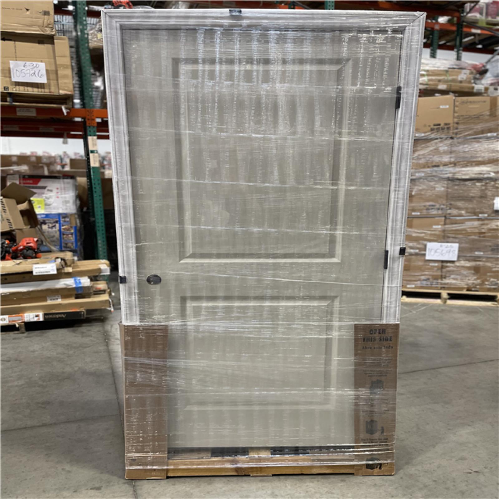 DALLAS LOCATION - 36 in. x 80 in. LH2P Sqtop Hollow Core White Primed Composite Smooth Single Prehung Interior Door w/356 Casing Blk-Hinge PALLET-(5 UNITS)