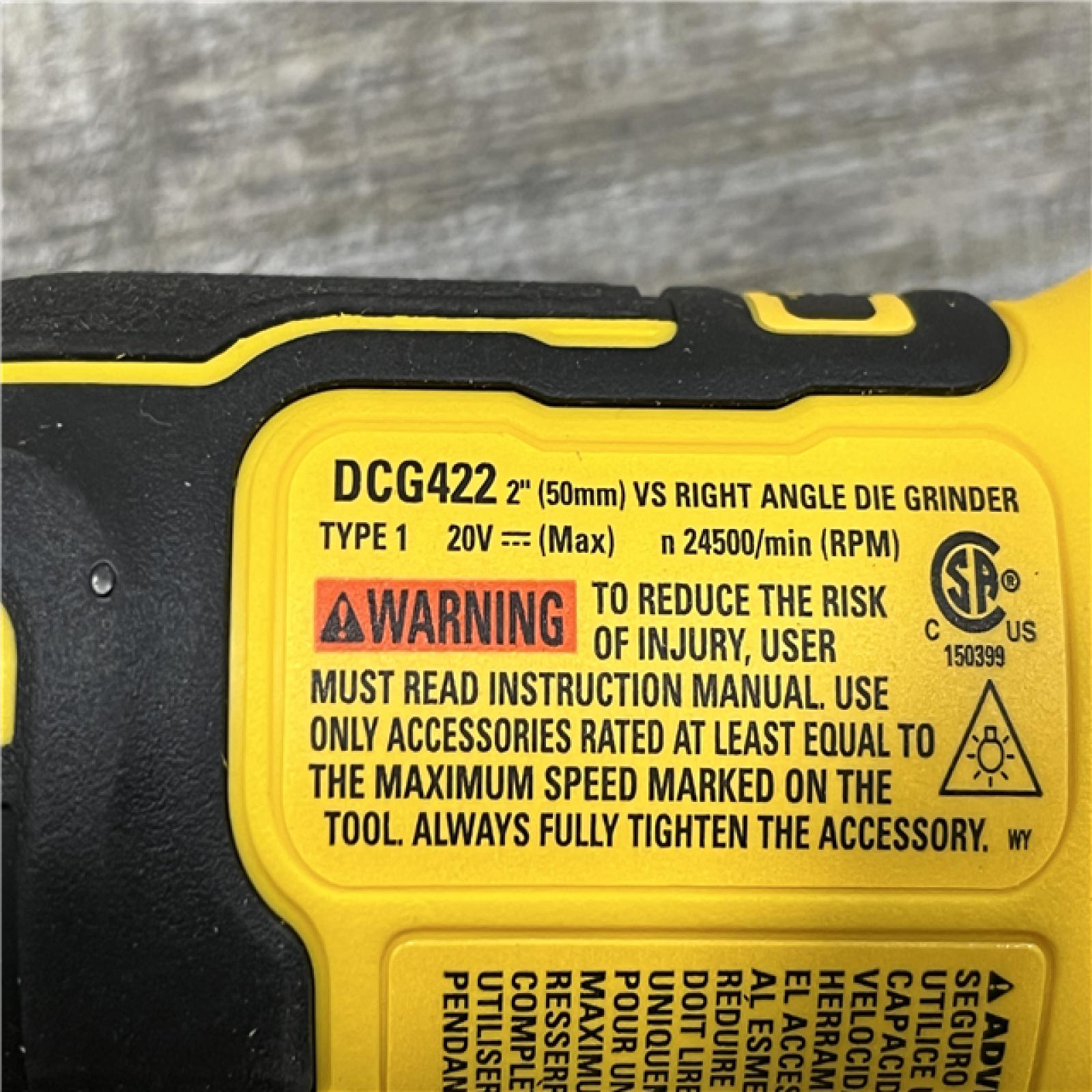 AS-IS DEWALT Atomic 20V MAX Cordless Right Angle Die Grinder (Tool Only)