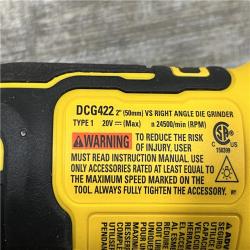 AS-IS DEWALT Atomic 20V MAX Cordless Right Angle Die Grinder (Tool Only)
