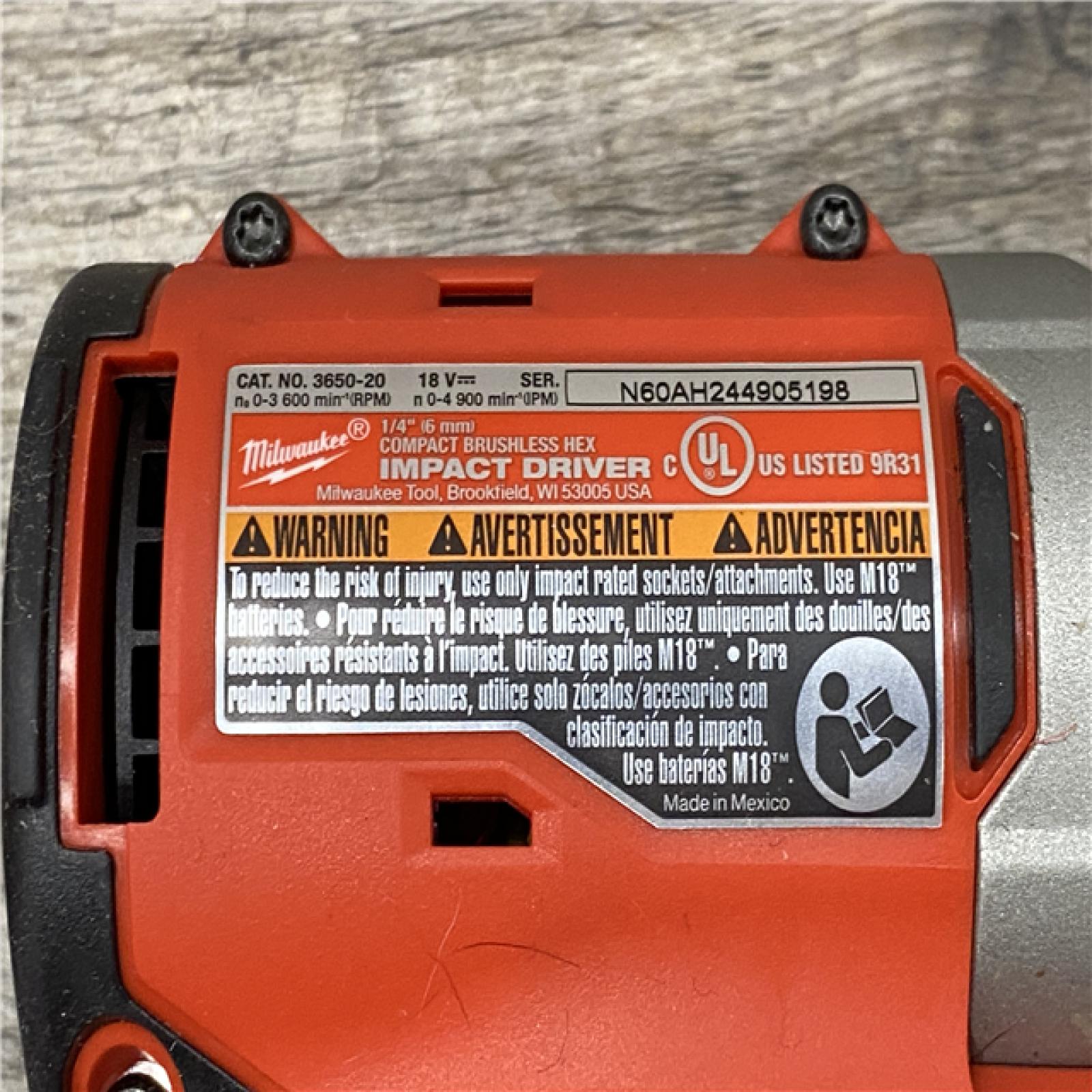 AS-IS Milwaukee 18V Lithium-Ion Brushless Cordless Compact Drill/Impact Combo Kit