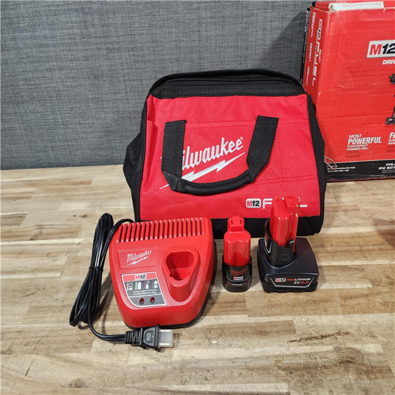 HOUSTON LOCATION - AS-IS (APPEARS LIKE NEW) Milwaukee FUEL 12-Volt Lithium-Ion Brushless Cordless Hammer Drill and Impact Driver Combo Kit