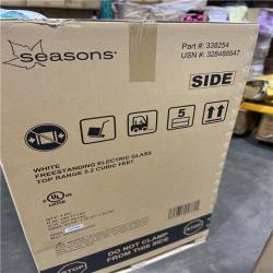 DALLAS LOCATION- Seasons® 5.2 Cu. Ft. Freestanding Electric Range, Glass Top, White
