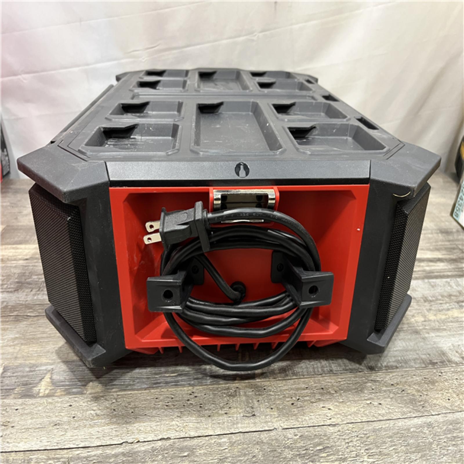 AS-IS Milwaukee Lithium-Ion Cordless PACKOUT Radio/Speaker with Built-In Charger